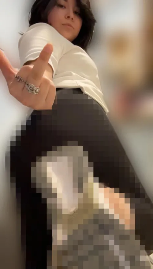 How generous I am, my face and middle finger is more than you deserve. After all, you’re nothing but a gawking little worm.