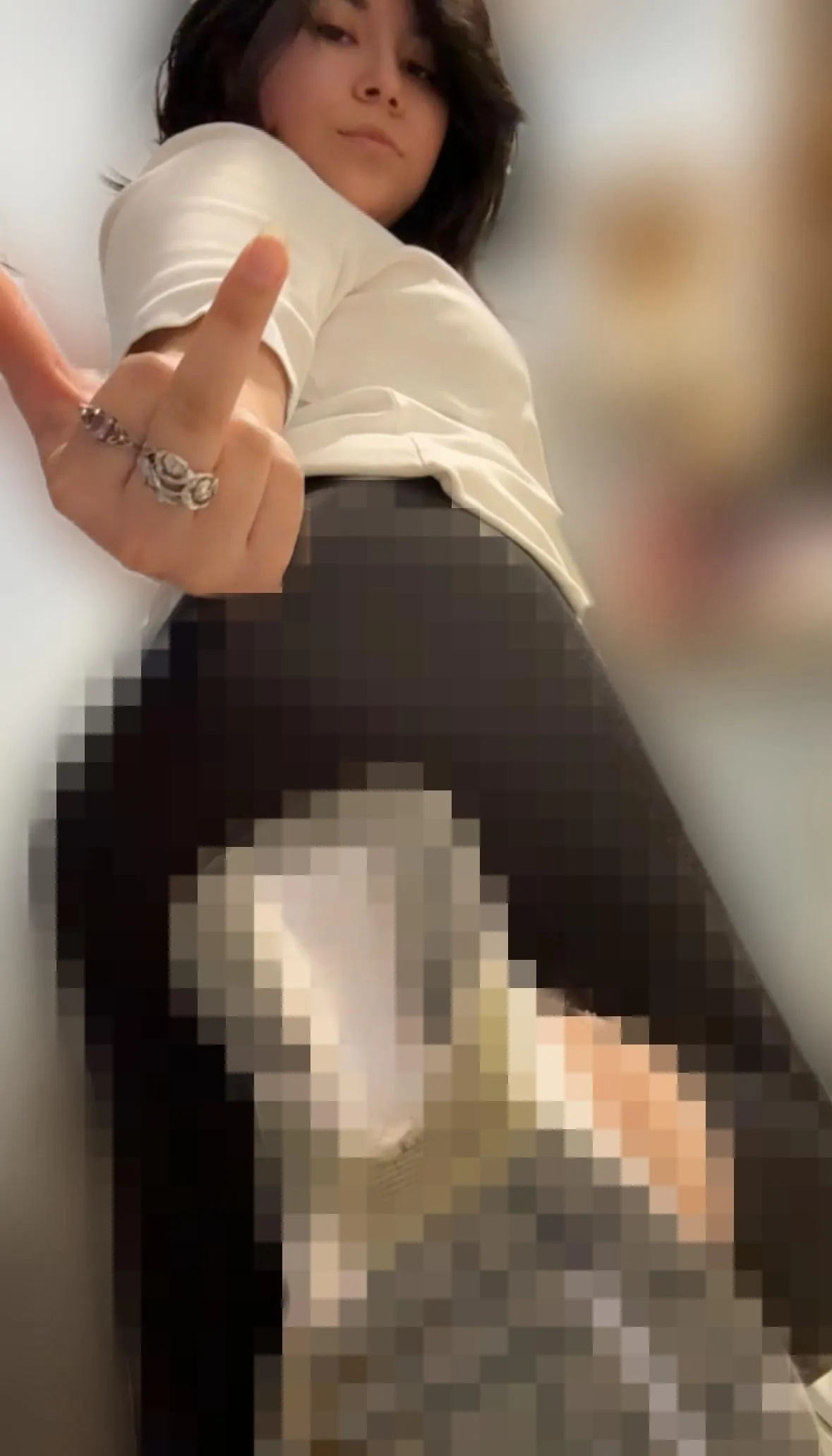 How generous I am, my face and middle finger is more than you deserve. After all, you’re nothing but a gawking little worm.