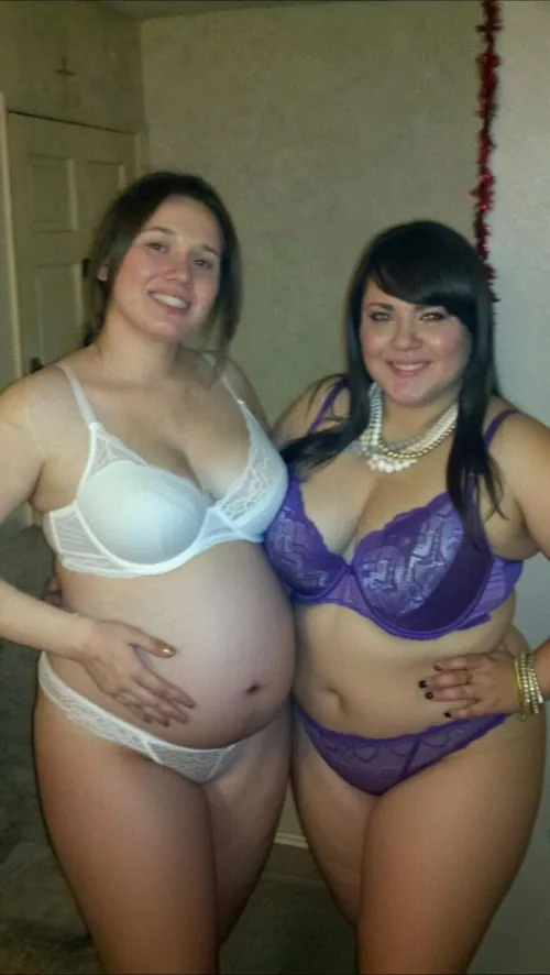 Wife and her pregnant sister years ago