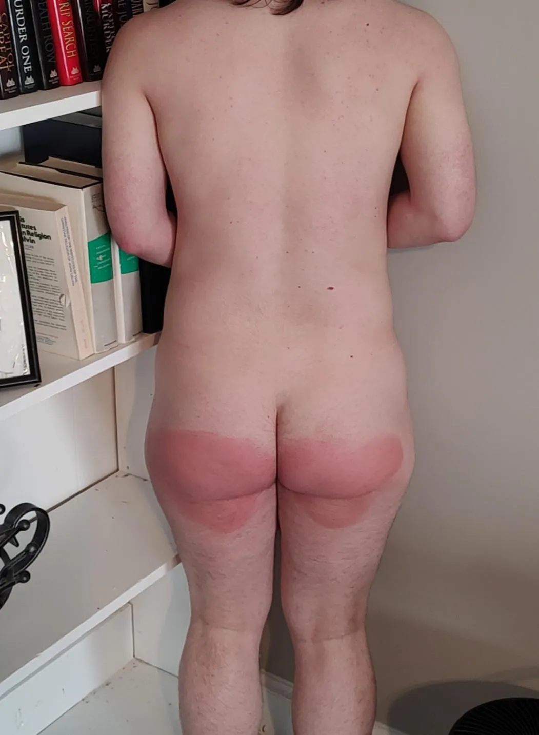 Boy spanked before a dinner date