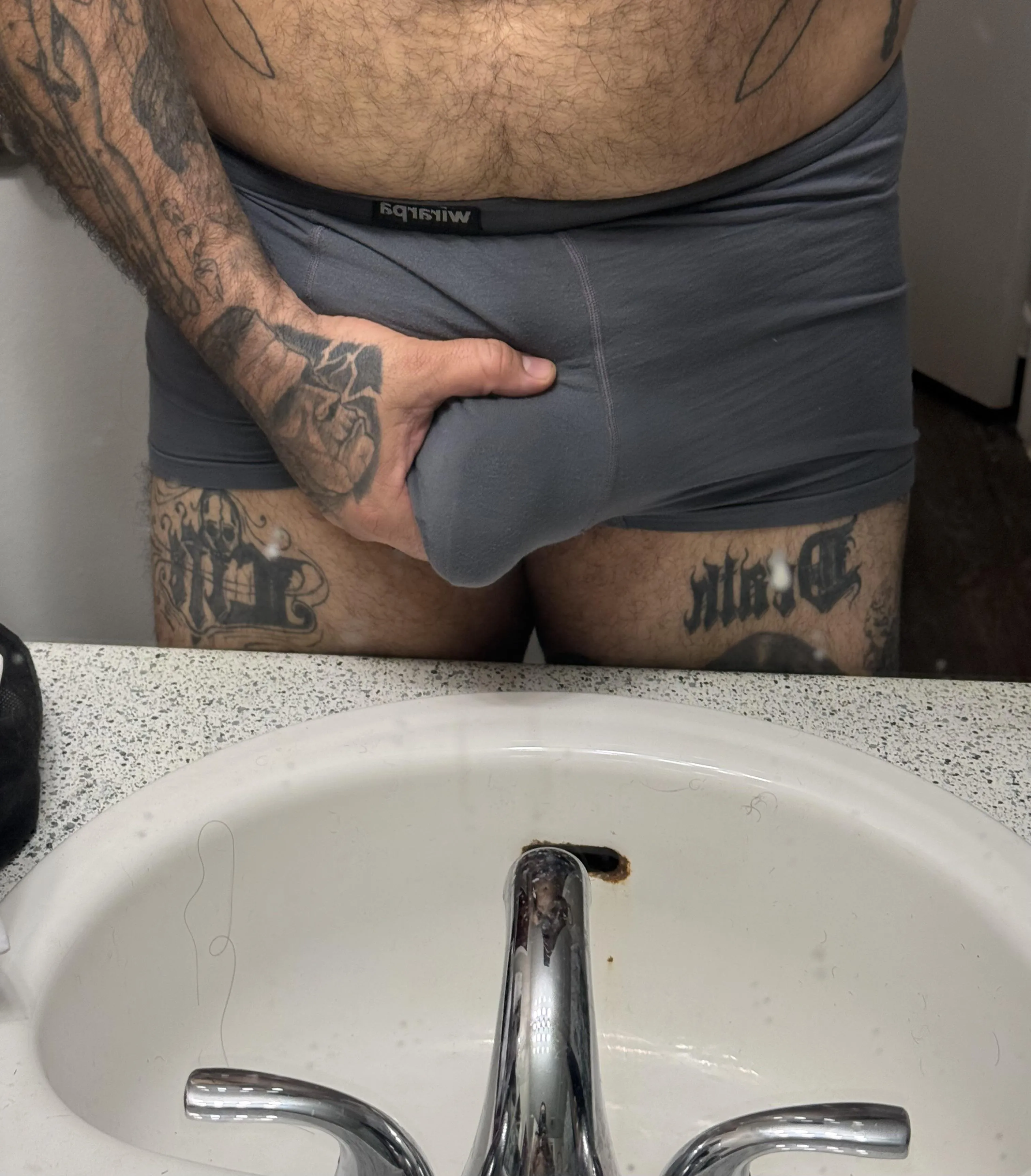 Hand full of soft cock