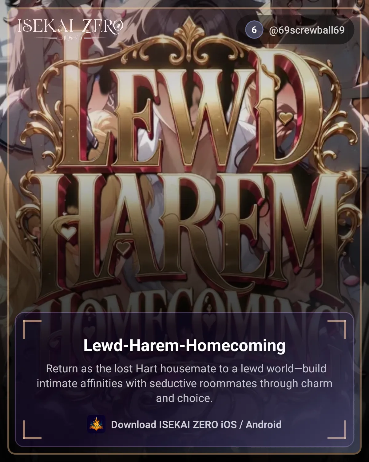 Lewd Roommate Harem Scenario – No Filters, Just Affinities and Spice (Isekai.world Share)