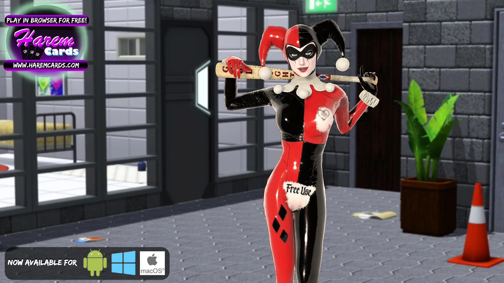 No wonder she is so popular in Arkham... [HaremCards] (Pink Palm Production)