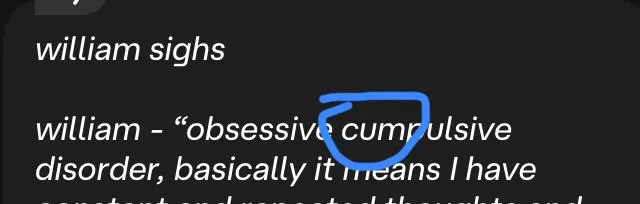 obsessive WHAT disorder