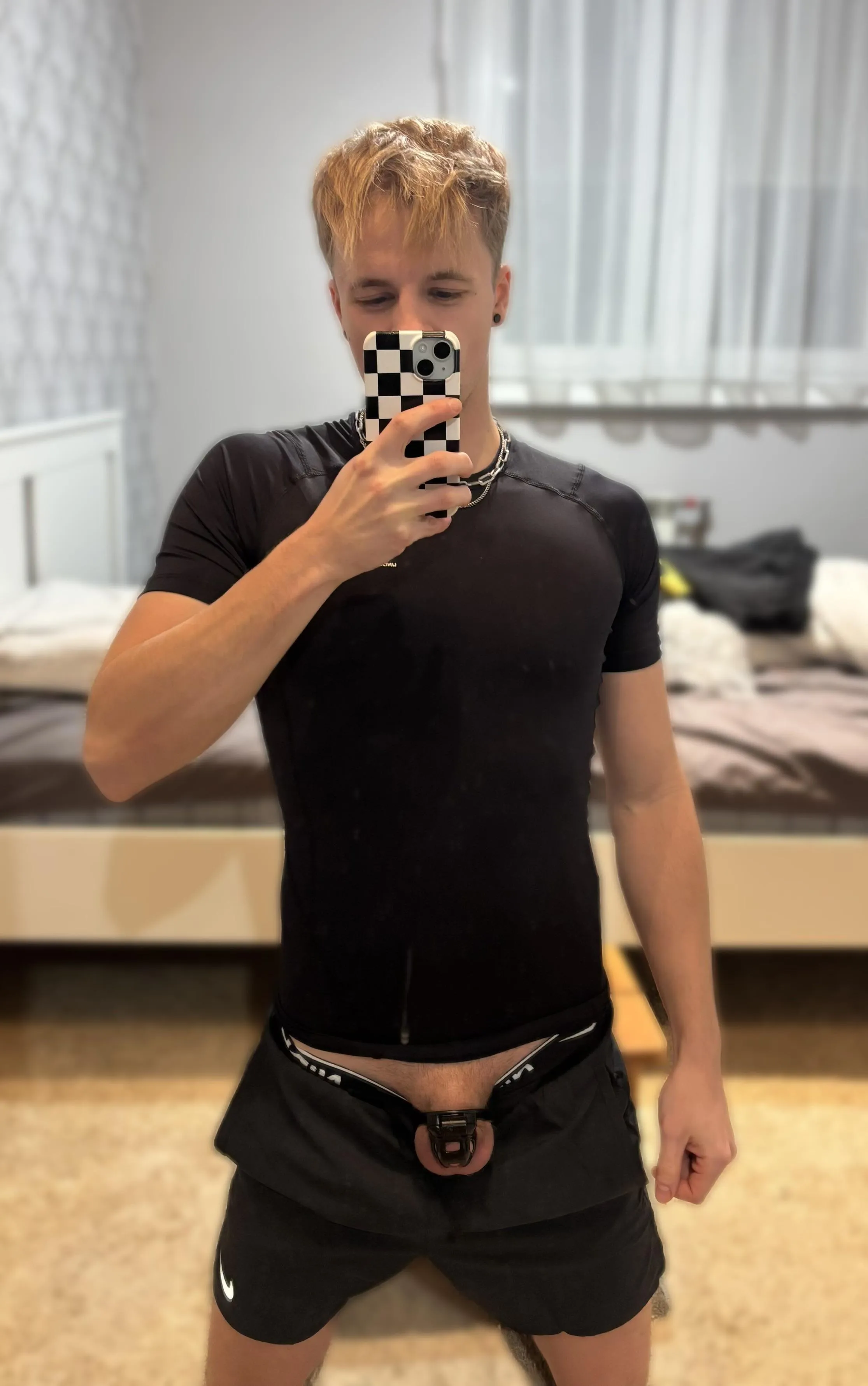 Time to size down-one more. The next cage is completely flat. The one after that is an inverted urethral cage :))