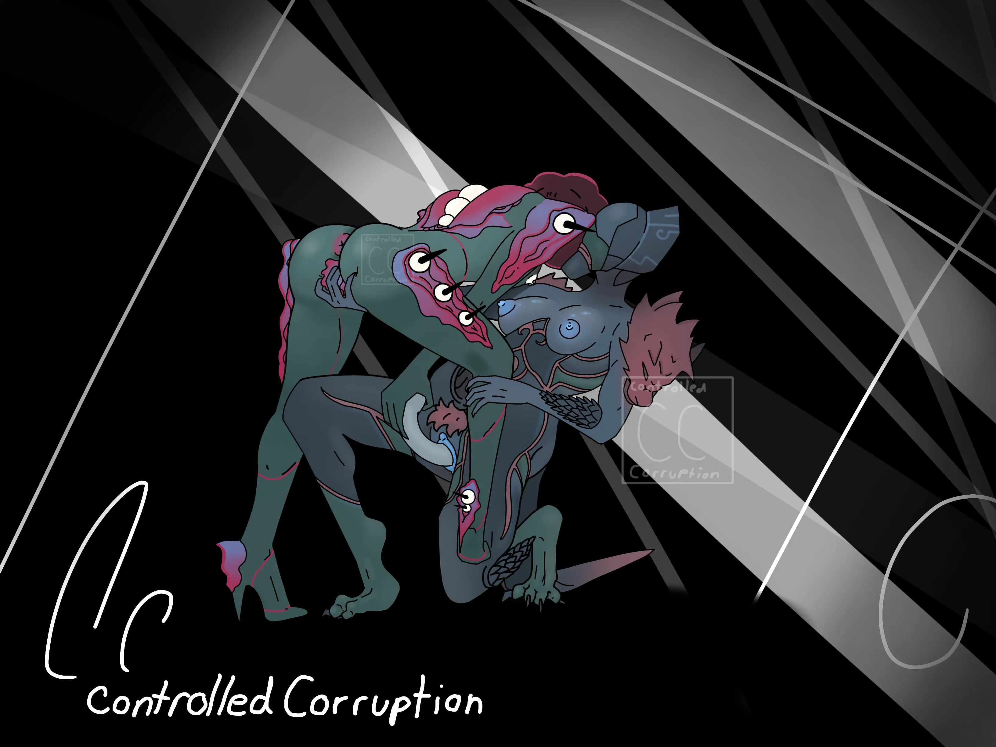[Voruna Medeina x Yareli Pandea] Art by yours truly, ControlledCorruption, 