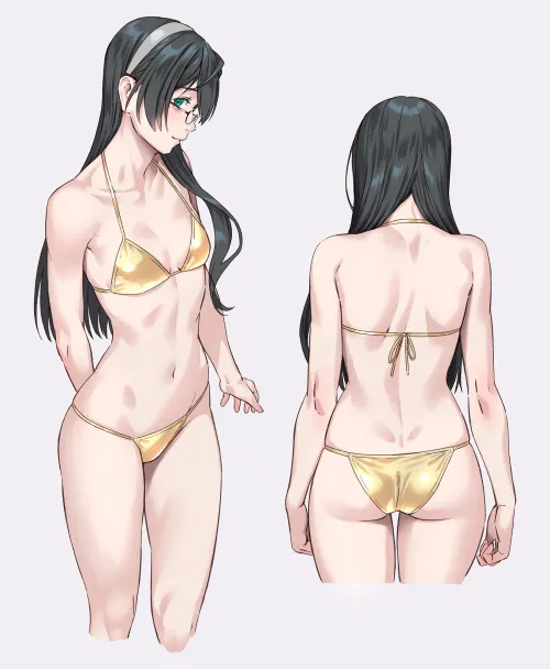Gold Bikini Ooyodo (yuuji) [KanColle]