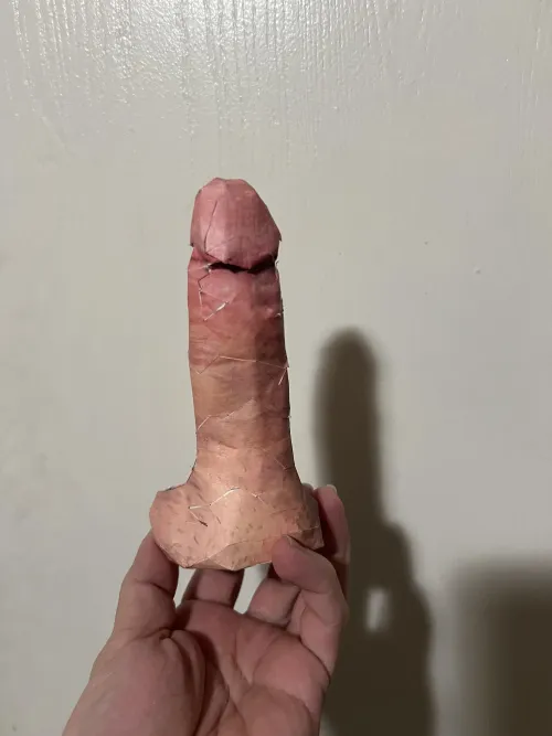 I printed my real cock out of paper :)