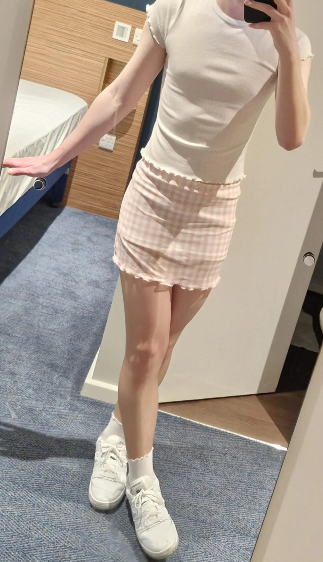 My friend made me dress like this