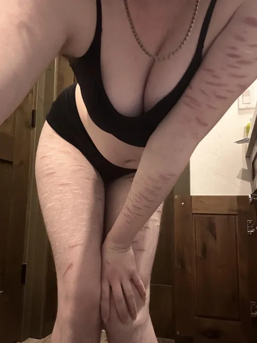 Stick it between my thighs?