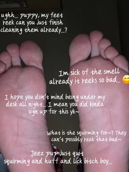 Toe licking caption ;3