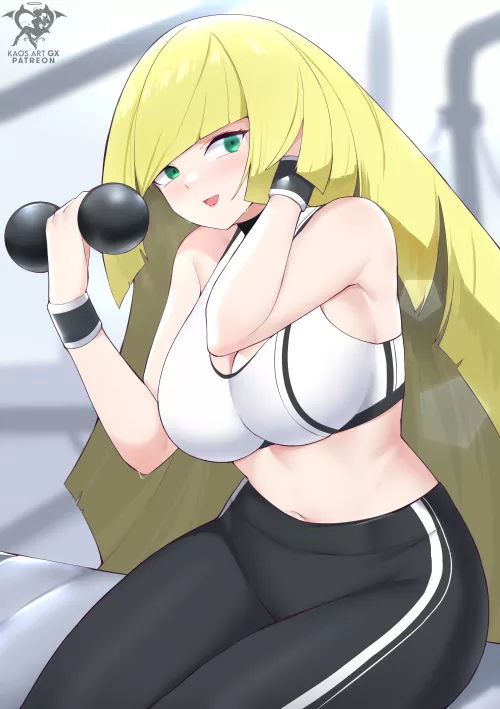Lusamine working out (@kaos_ArtGX On Twitter)