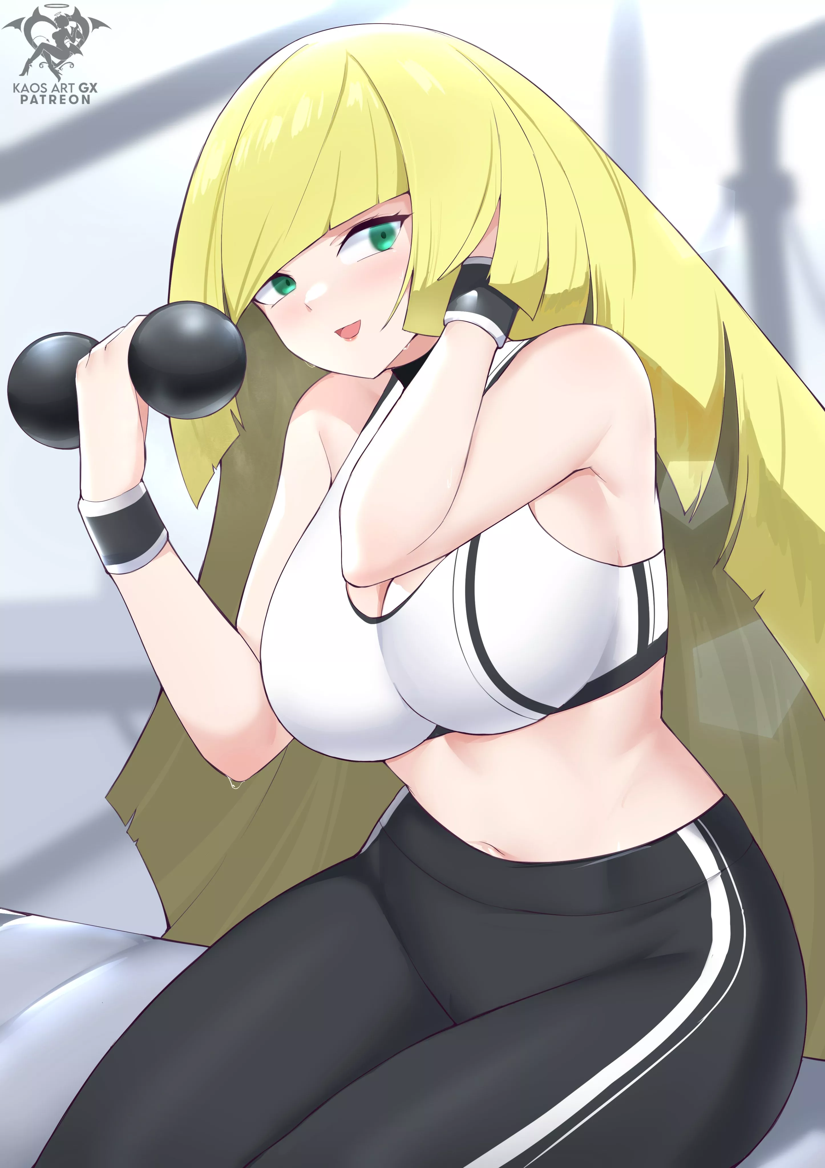 Lusamine working out (@kaos_ArtGX On Twitter)