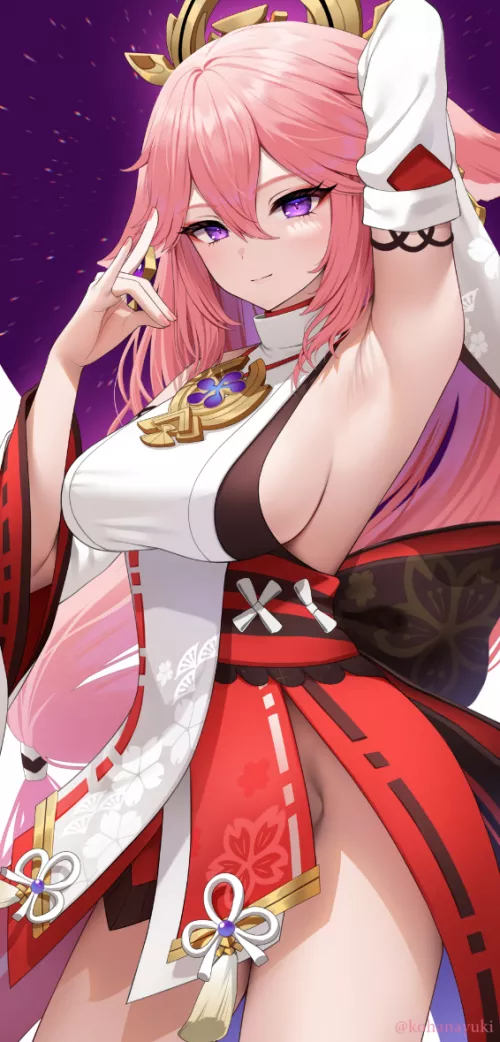a bit of Yae armpit, side boobs and thigh for a good day