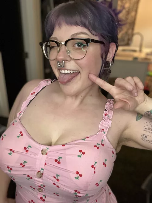 look at this cute new dress! 🍒