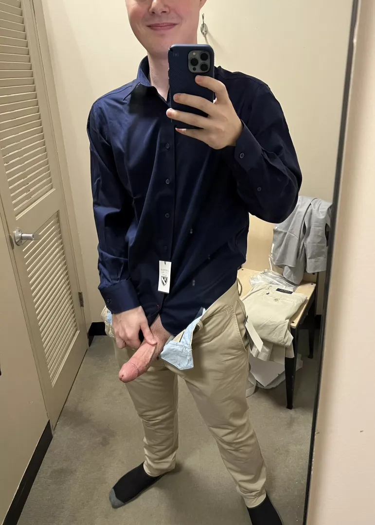 Ever wanted to blow a cute guy in a changing room?