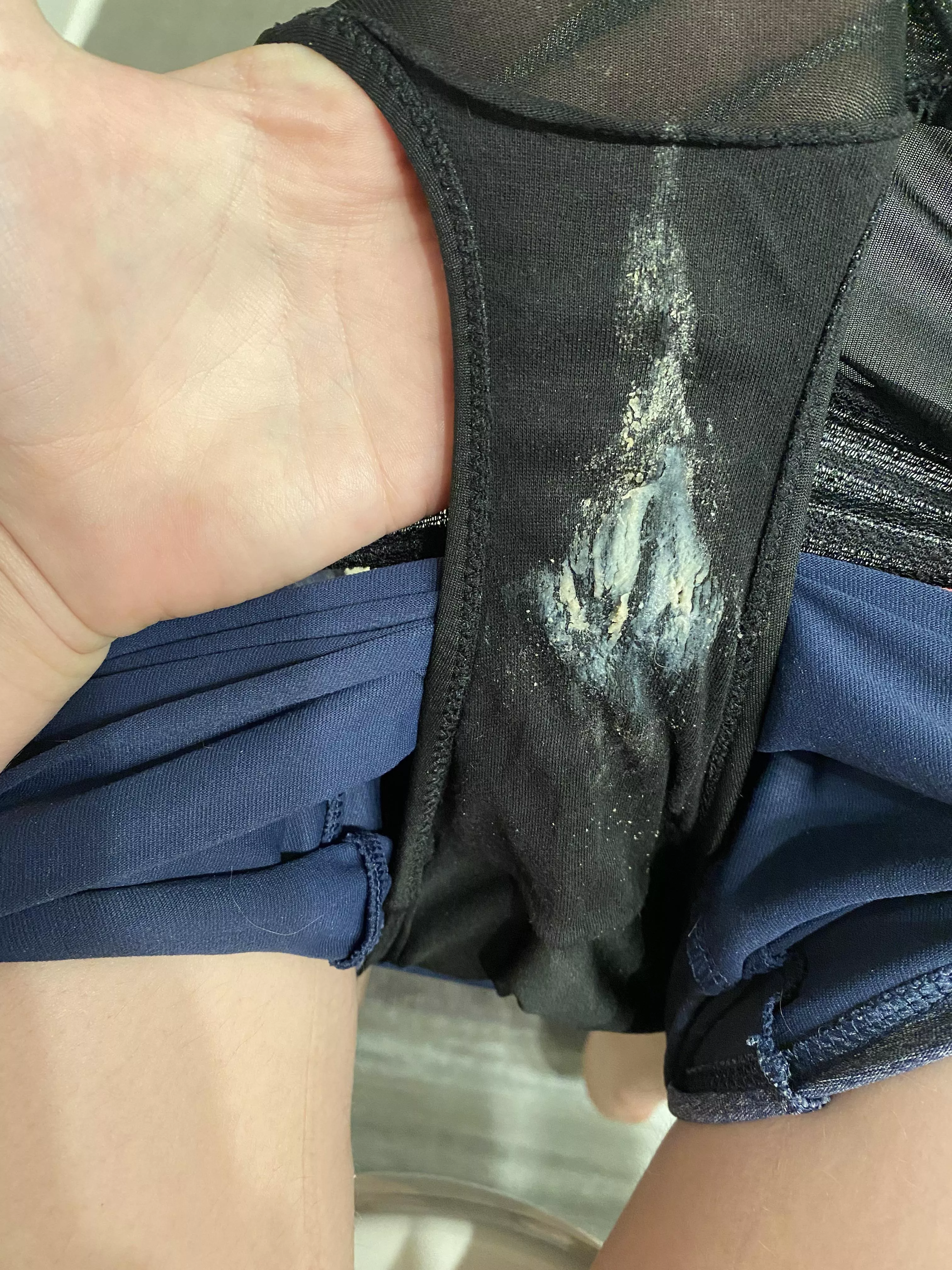 [Selling] creamy panties ✔️ got some openings cum get your pair! This is day 2 on a 3 day wear😉💦👅