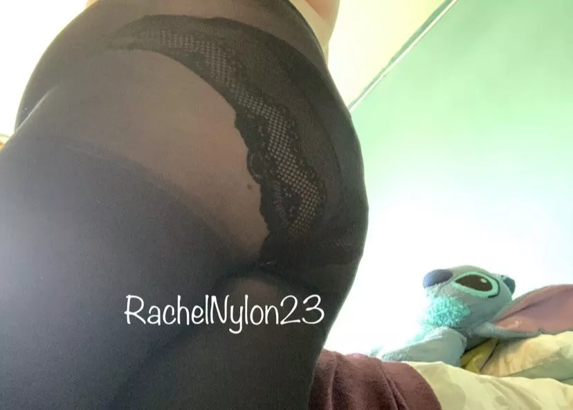 Tights with lace panties 🥰