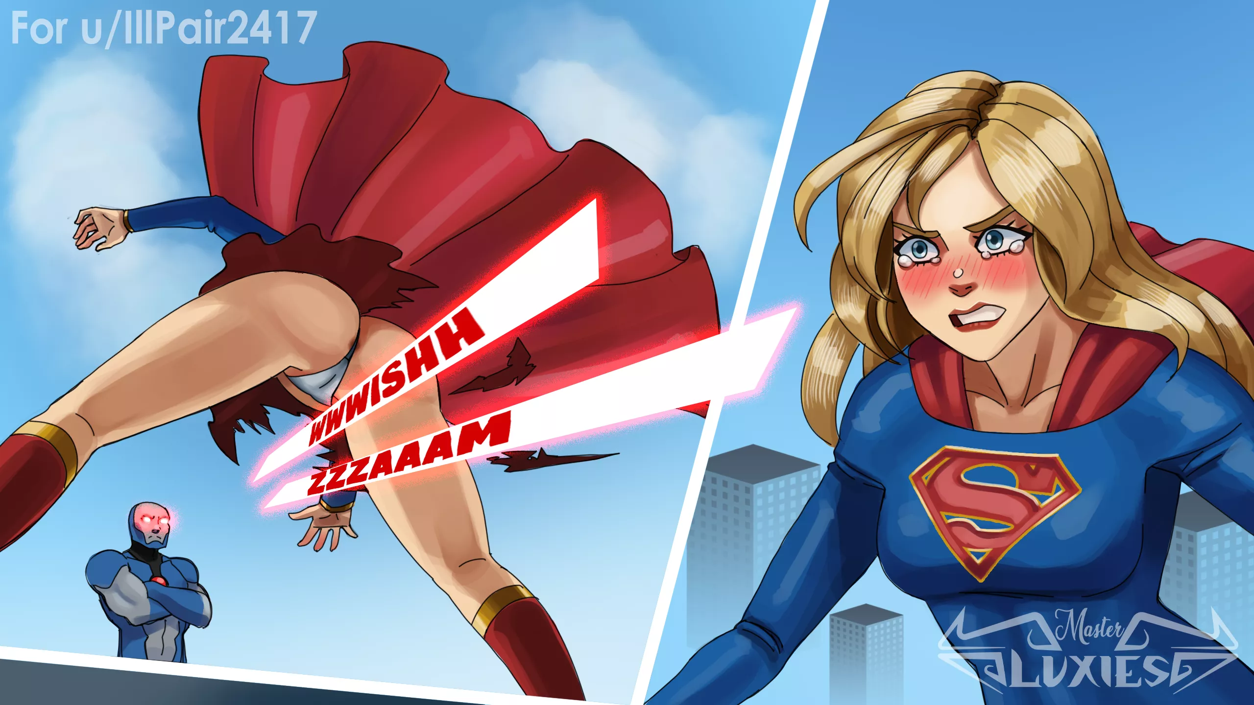 Supergirl’s embarassing upskirt [DC] (MasterLuxies) requested by u/IllPair2417