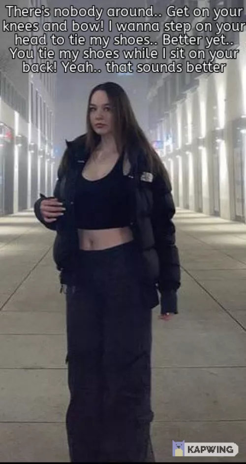 Why should she tie her own shoes?