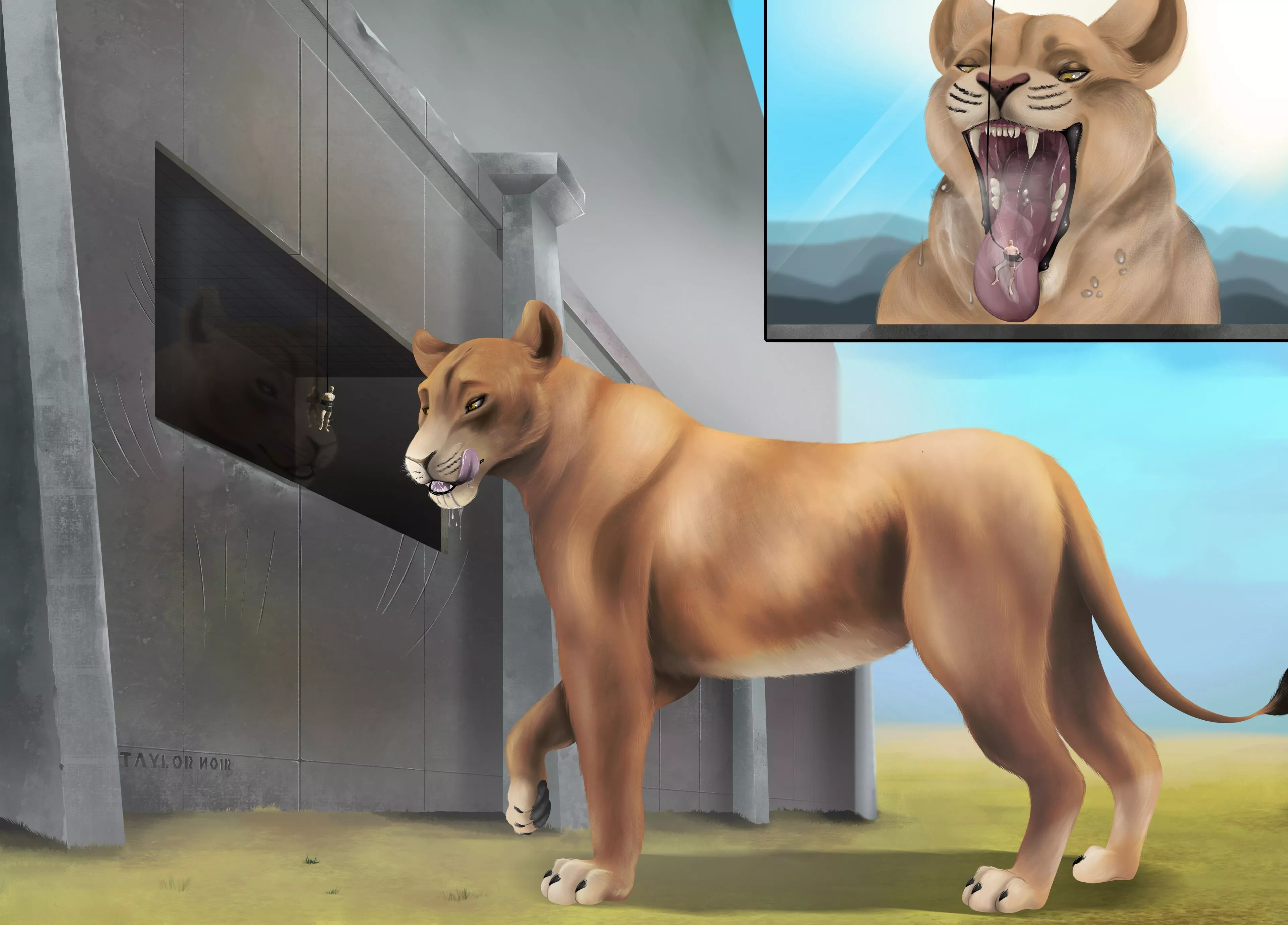 {IMAGE} Faelien Lioness Sacrifice [F/M][Soft][Oral] (by Taylor-Noir)
