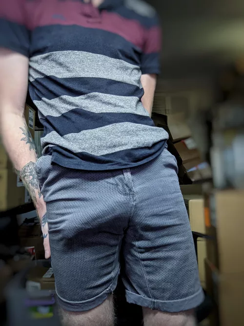 POV: You're sitting at your desk at work, and I walk in.