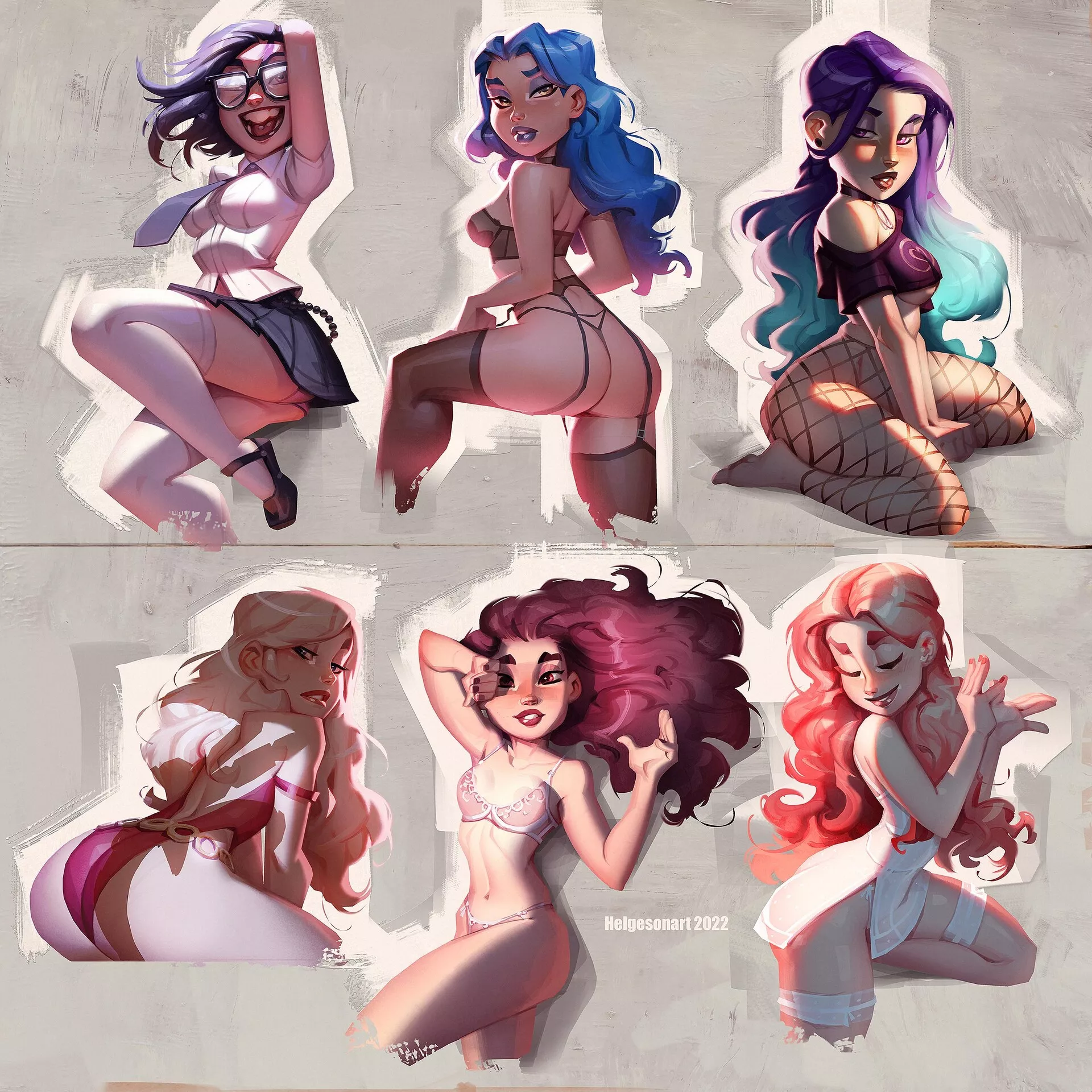 Pinups by Johannes Helgeson