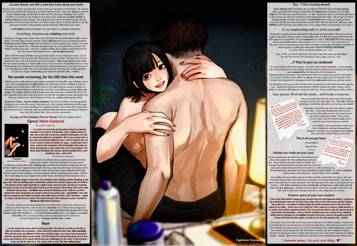 Soon after encountering your Favorite Yandere Author, your own life becomes a Horror Story... [Sequel] [Yandere] [Erotic Horror] [Rape] [Mindfuckery] [Unconscious] [Drugging]