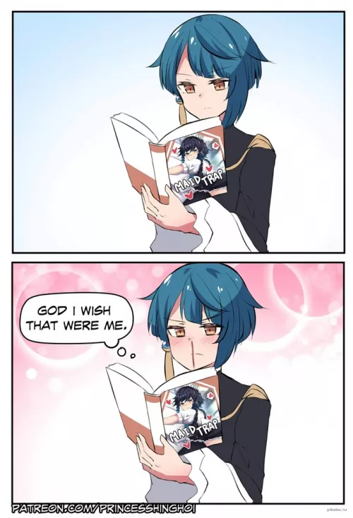 This is literally me when I read trap manga 🤒 [by Princess Hinghoi]