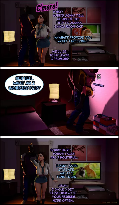 Elizabeth visits a black man's bedroom in front of her boyfriend... (ChadChan3D) [Bioshock]