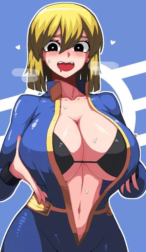 Vault Girl Unzipped Suit Lusty Love (formicid) [Fallout]