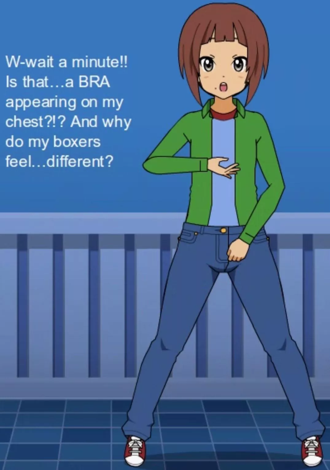 Another Kisekae art of a guy beginning his TG.