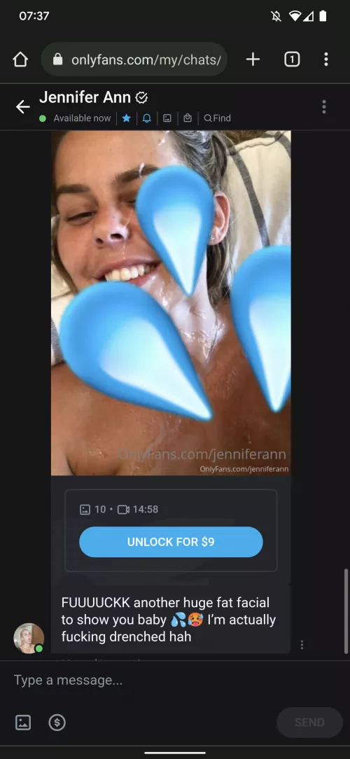 anyone got this or is it the fake facial stuff she does?