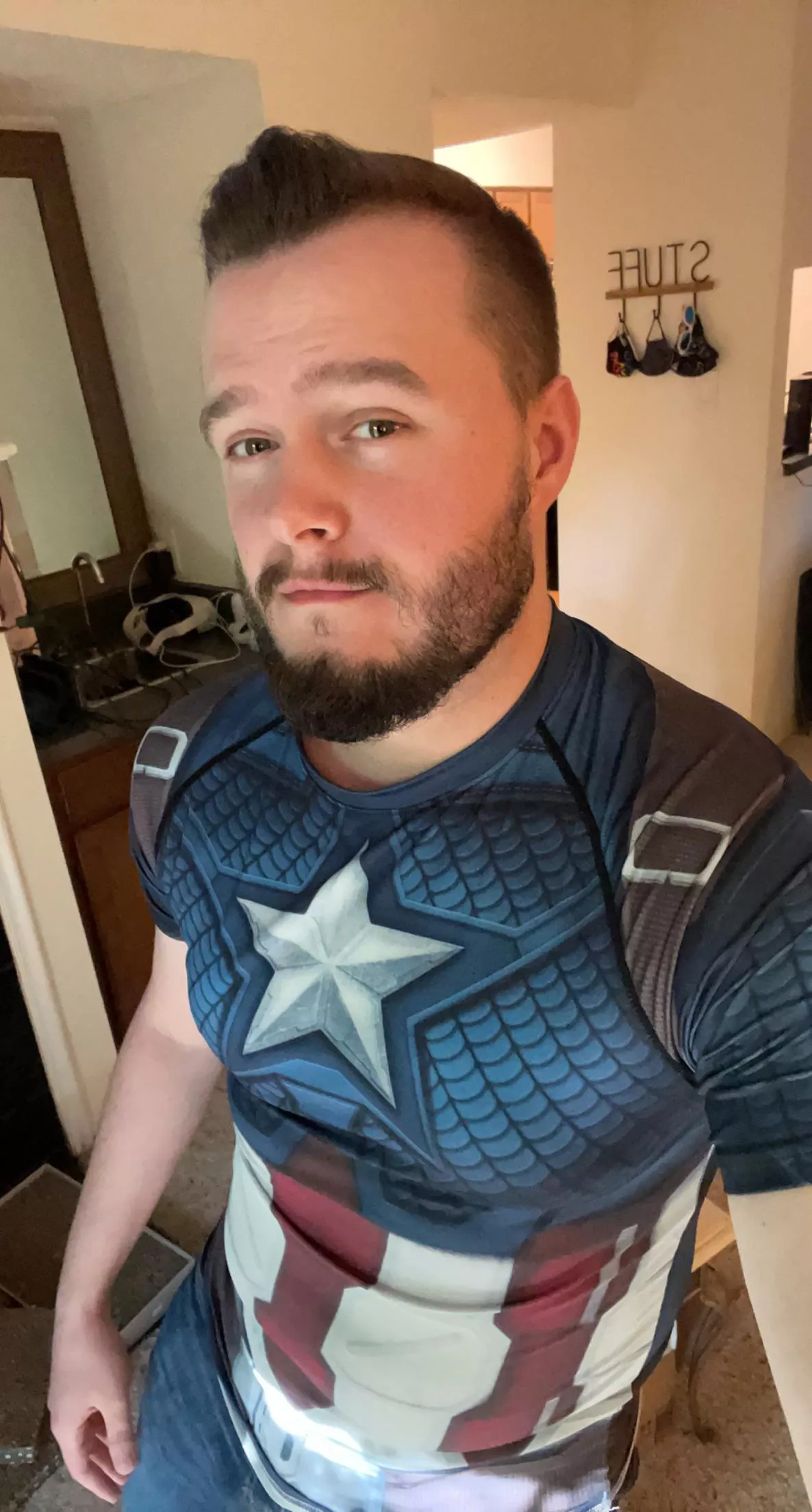 Never saw myself as muscular but this “muscle shirt” is really doing something for me