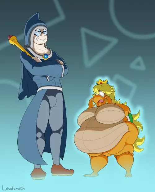 Kamek's spell [ F human -> Koopa ]