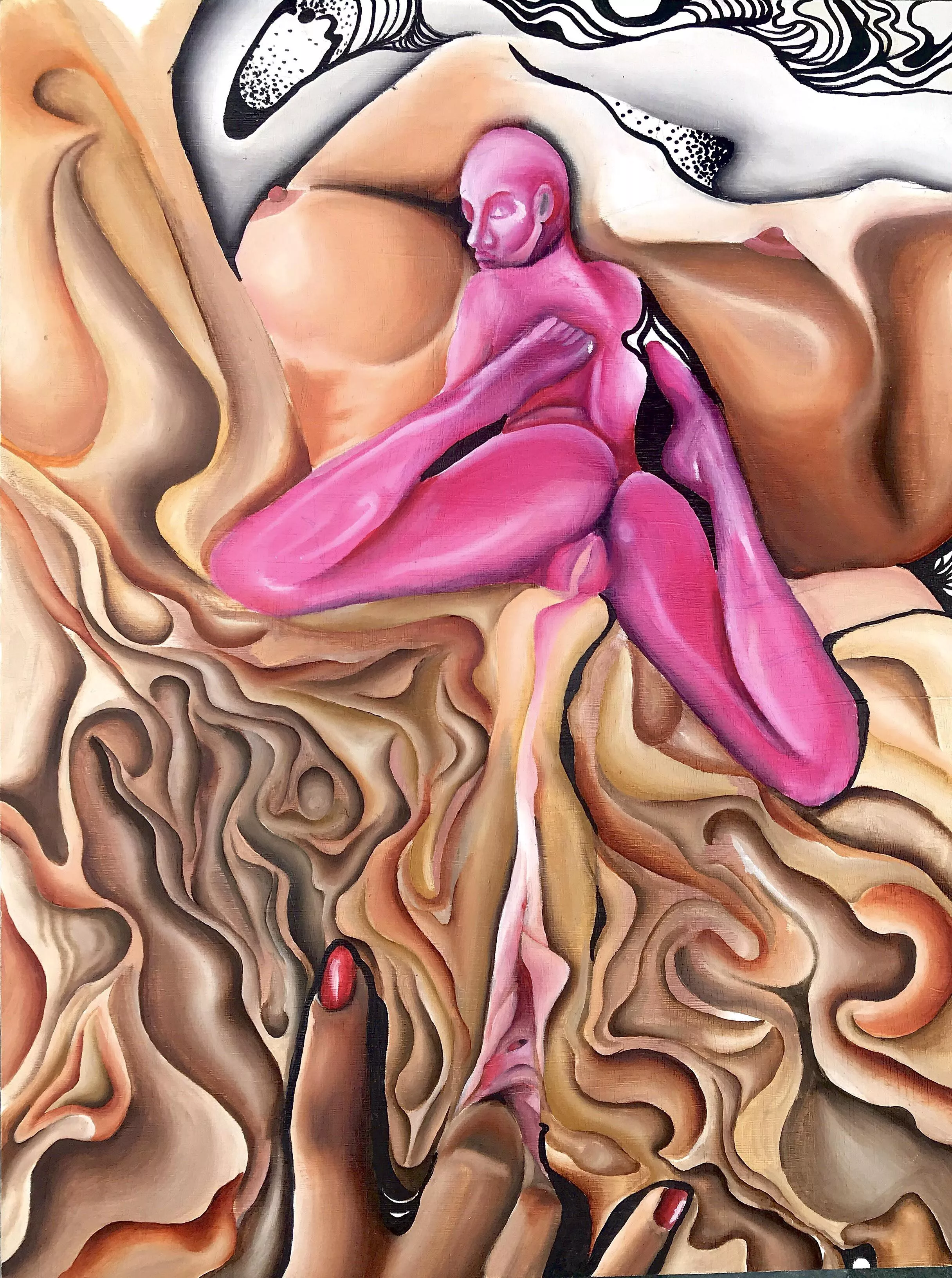 “Pussy Poppin’”, Me, Oil On Canvas (2021)