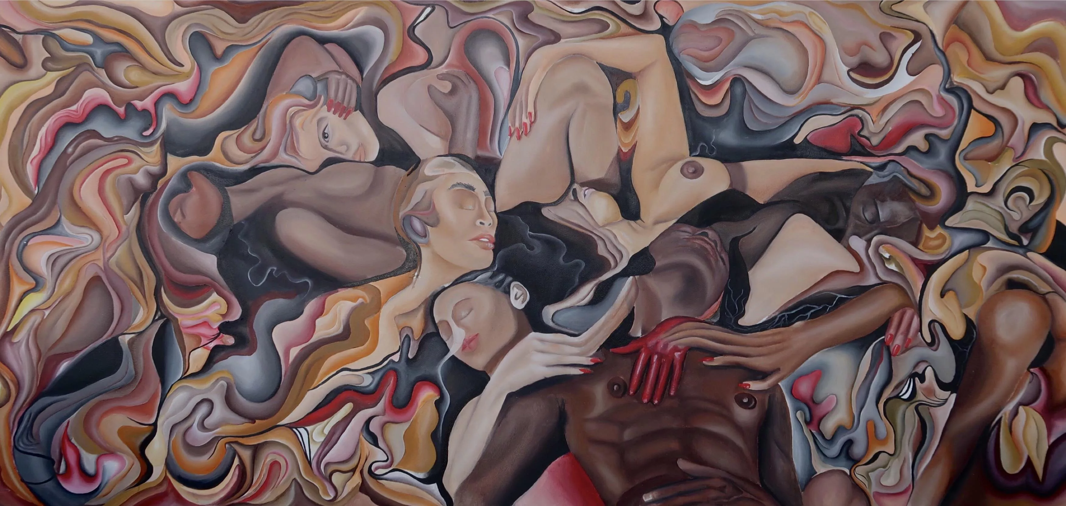 “You Live In My Lap’”, Me, Oil On Canvas (2020)