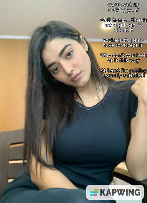 Think about her and not yourself