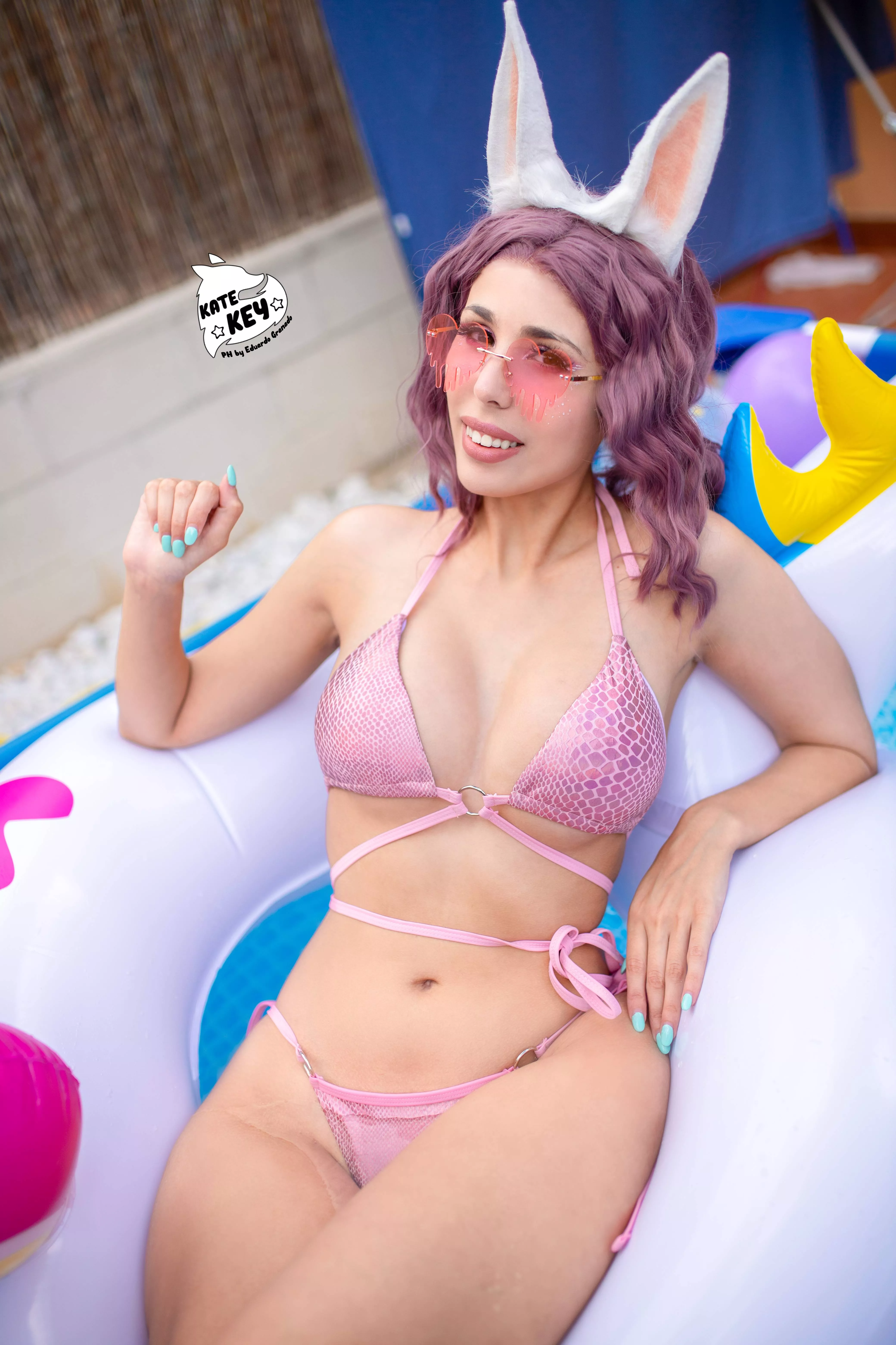 Birthday Bunny girl! by Kate Key