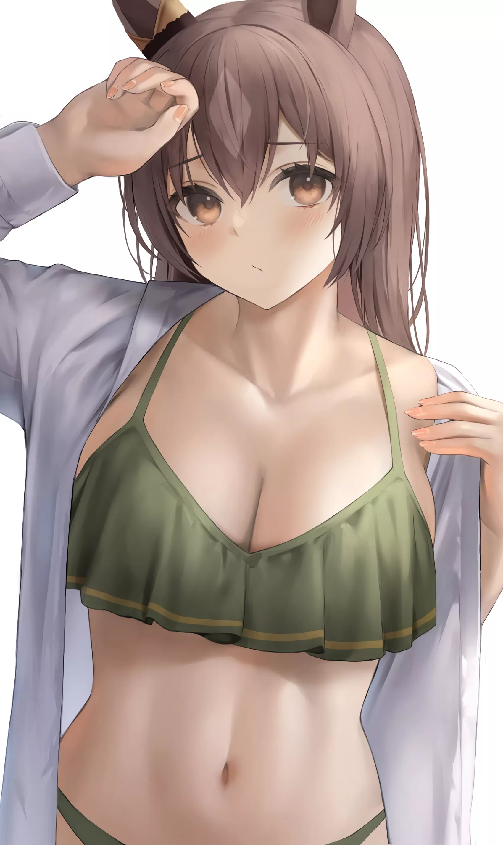 Satono Diamond in green bikini (hibi_300) [Umamusume]
