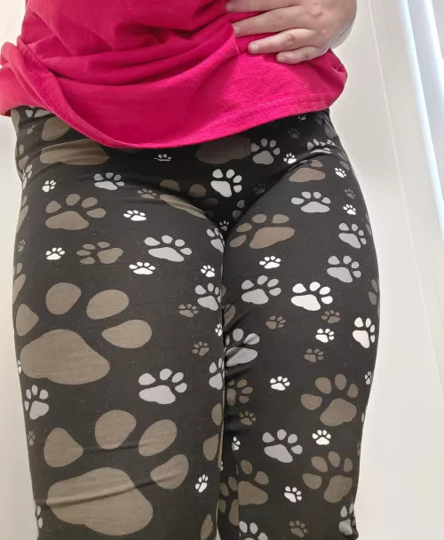 Work with dogs so I bought these cute leggings.