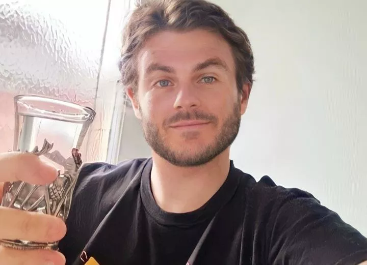 Week after the breakup and I finally managed to force myself to clean the house...celebratory shot!