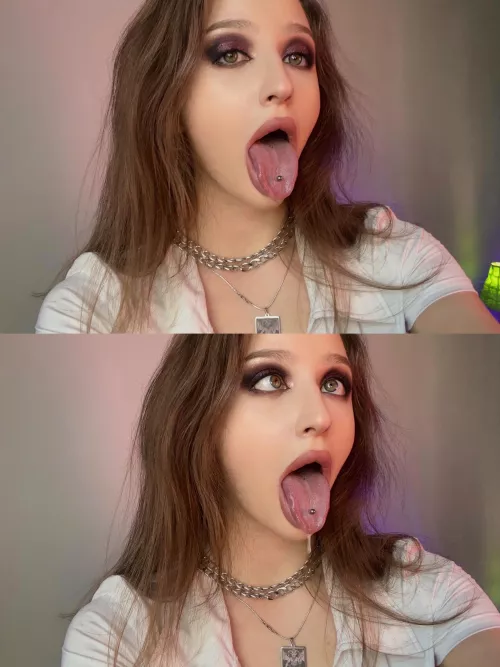 I bet you would like to know what that pierced tongue can do