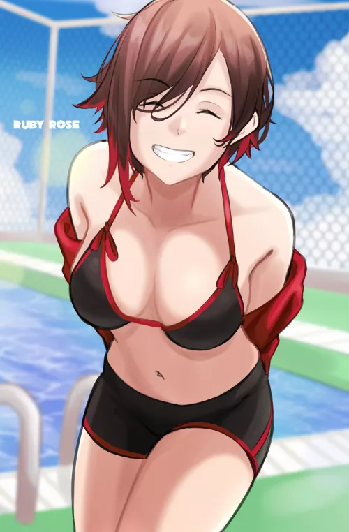 Ruby looking adorable in her swimsuit (Haerge)