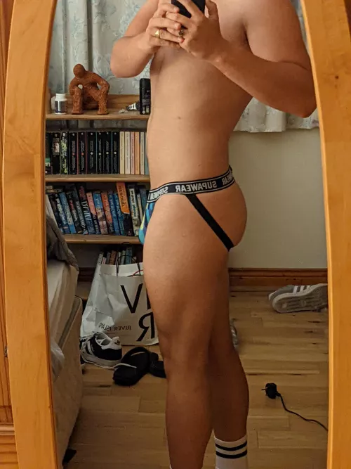 You guys are so hot I feel inadequate sometimes.. but just got my first jockstrap and feeling hot. Thought I'd share!