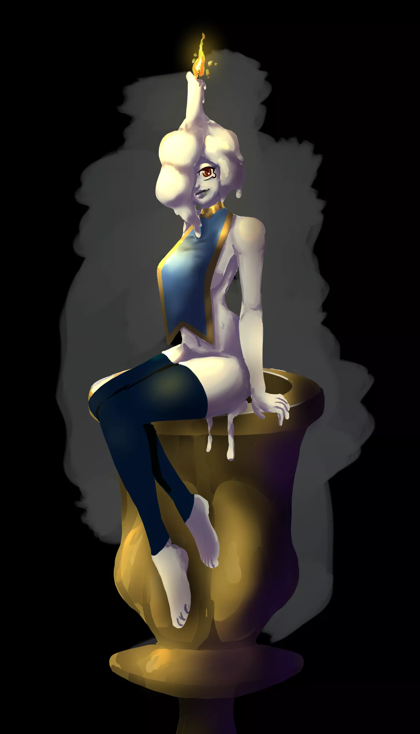 Candle Wax Slime Girl