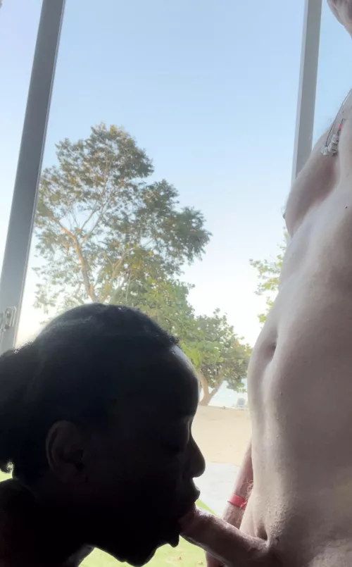 Love getting head from my fwb as I enjoy the view!