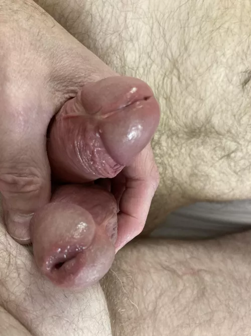 My best friend and I had a great time rubbing my precum on his head! Felt amazing!!!!!