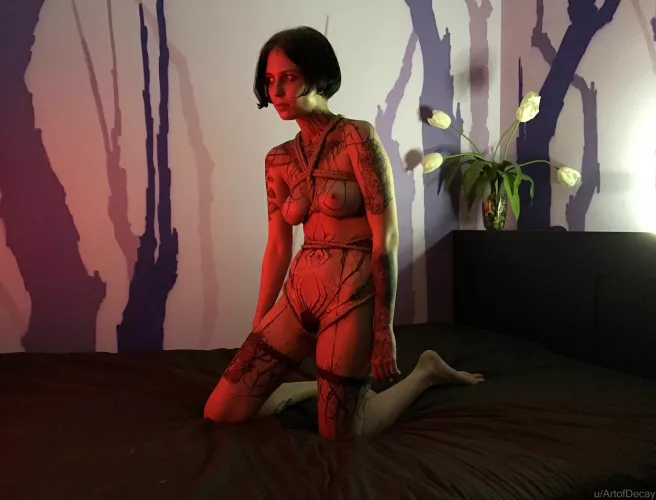 My permanent marker bodypaining on Adafenek