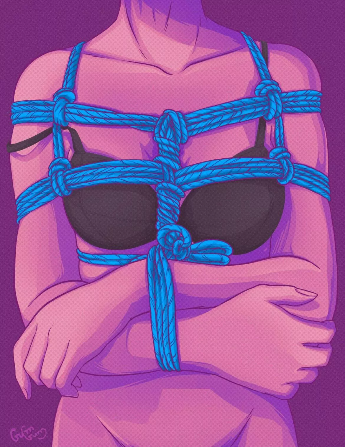 Shibari art by me 💜 I hope you enjoy it!